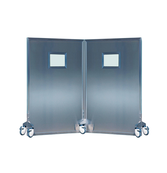 雙簾落地醫用鉛屏風